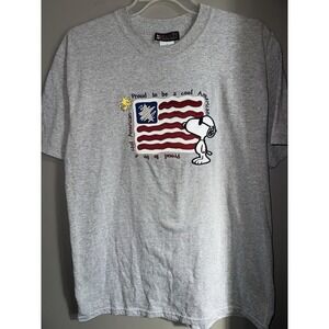 Vintage Snoopy T-Shirt Peanuts Collection USA Embroidered Men's Size Large